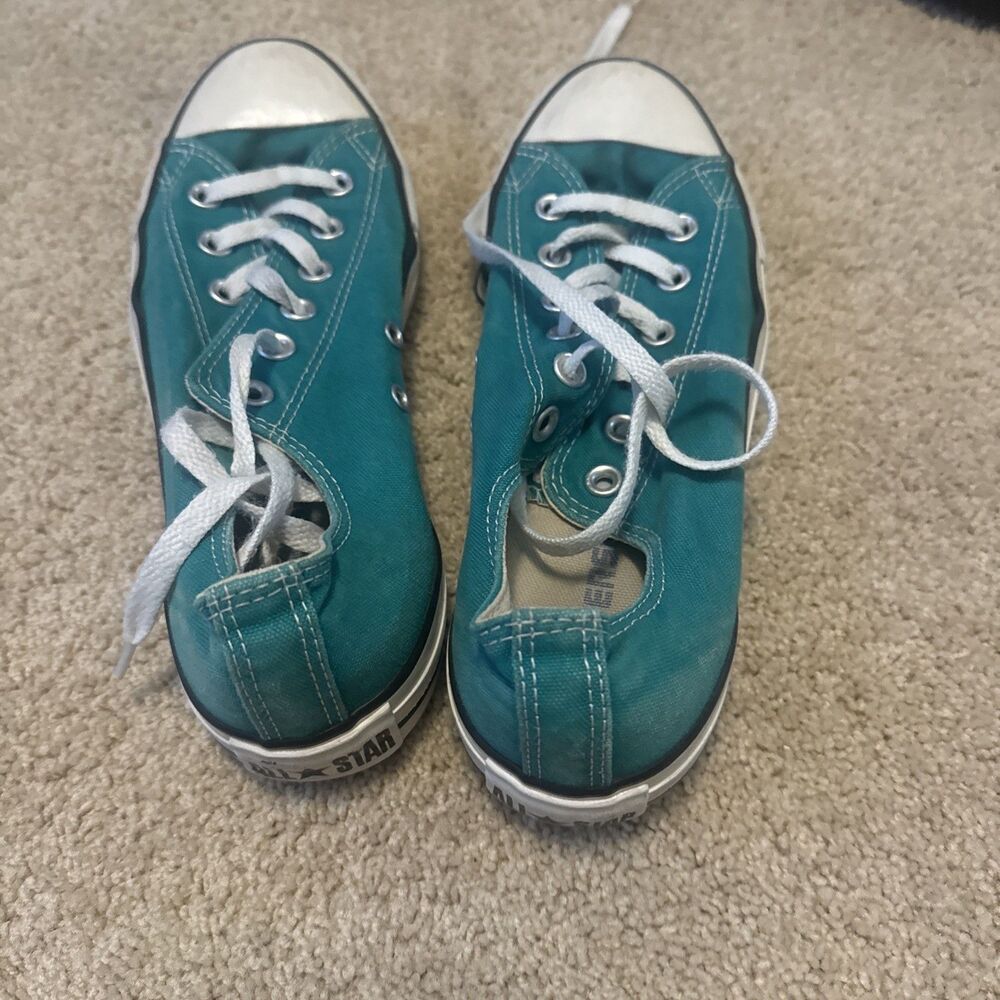 CONVERSE - Used Teal Chuck Taylor All Star, Mens 7, Womens 9 - Picture 4 of 7